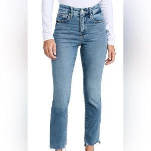 GOOD AMERICAN Good Legs Straight Jeans Indigo